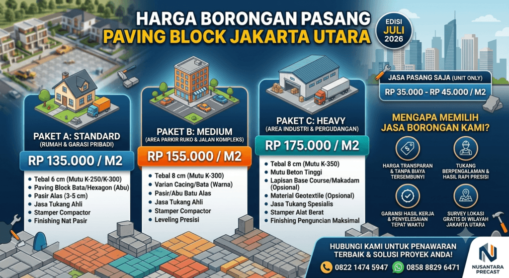 Harga Borongan Pasang Paving Block Jakarta Utara