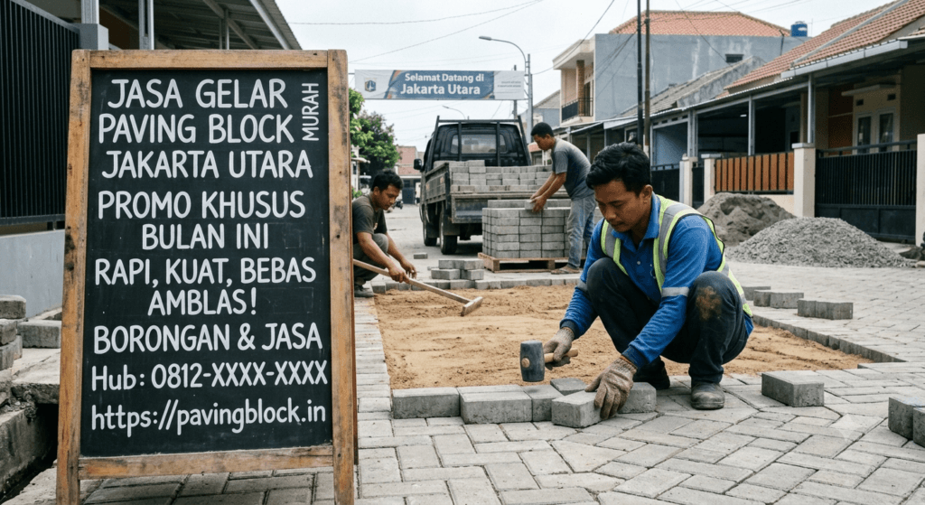 Jasa Gelar Paving Block Murah Jakarta Utara