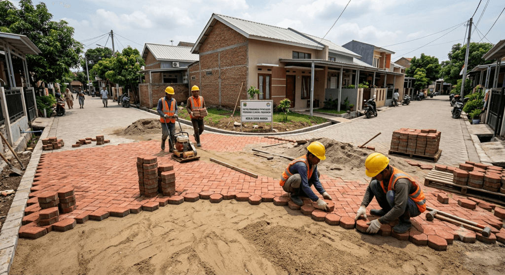 Pemasangan Paving Block Perumahan Cilincing / Pademangan
