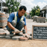 Rincian Upah Tukang Pasang Paving Block Per M² Terbaru (Harian vs Borongan) Upah Tukang Pasang Paving Block Per M²