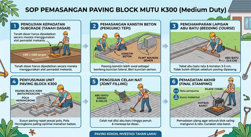 Harga Pasang Paving Block Per M2 K300