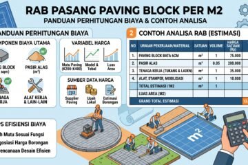 RAB pasang paving block per m2